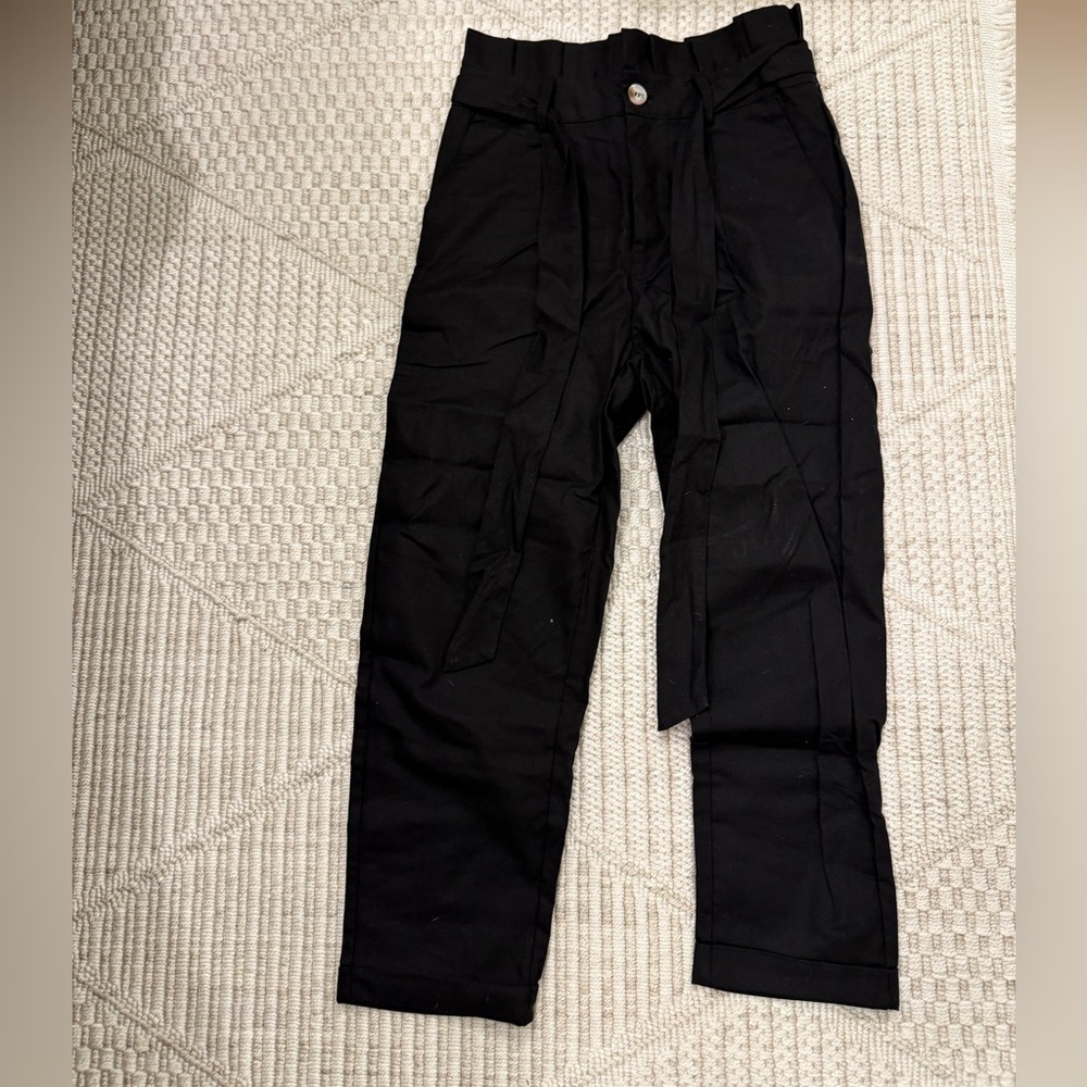 Pink Lily Women's Black Chinos